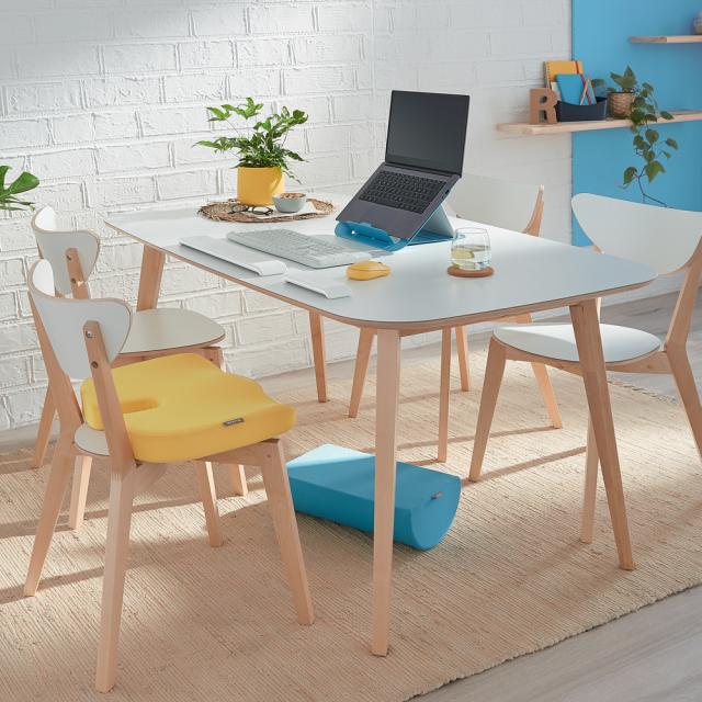Pernuta ergonomica Leitz Ergo Cosy, pentru scaun, spuma cu memorie, husa lavabila, gri antracit