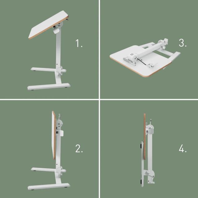 Birou ergonomic Leitz Ergo, pliabil, ajustabil pe inaltime pentru pozitia sezut/in picioare