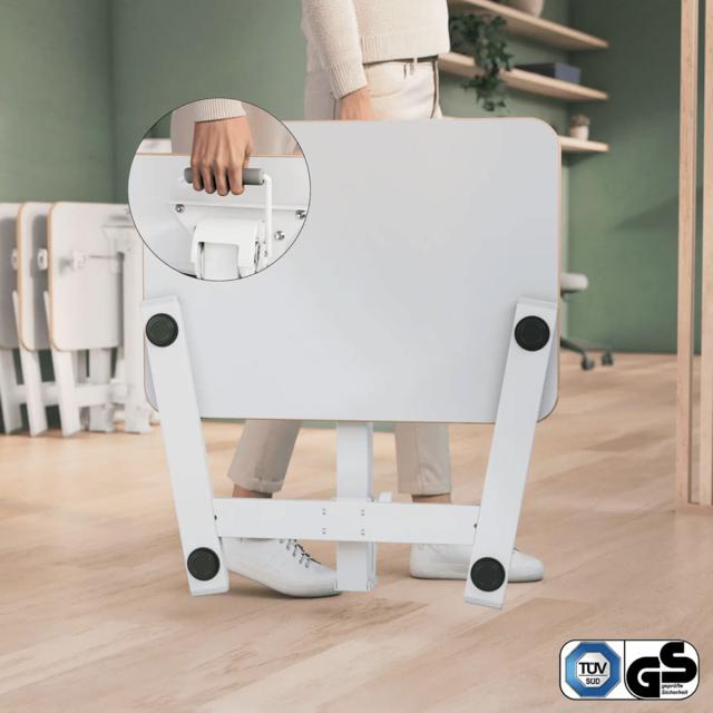 Birou ergonomic Leitz Ergo, pliabil, ajustabil pe inaltime pentru pozitia sezut/in picioare