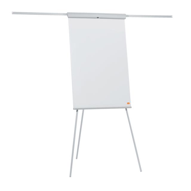 Flipchart magnetic NOBO Essentials, otel lacuit, brate extensibile