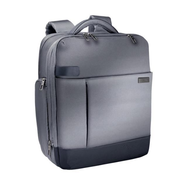 Rucsac Leitz Complete pentru Laptop 15,6 inch Smart Traveller, gri/argintiu