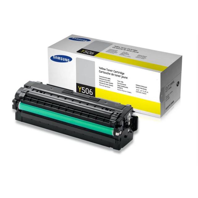 Toner original Samsung CLT-Y506L, 3500 pagini, galben