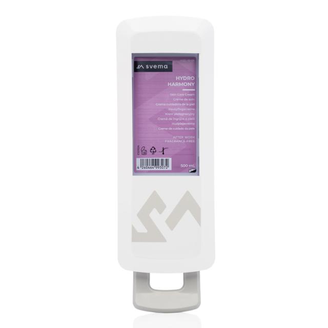 Dozator manual mic SVEMA LOGAN-M, pentru sapun si/sau dezinfectant, culoare alba, 750 ml
