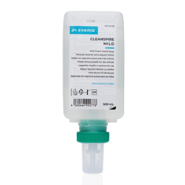 Sapun spuma pentru maini SVEMA CLEANSPIRE MILD , fara parfum, fara culoare, 500 ml, rezerva pentru dozator manual LOGAN-M