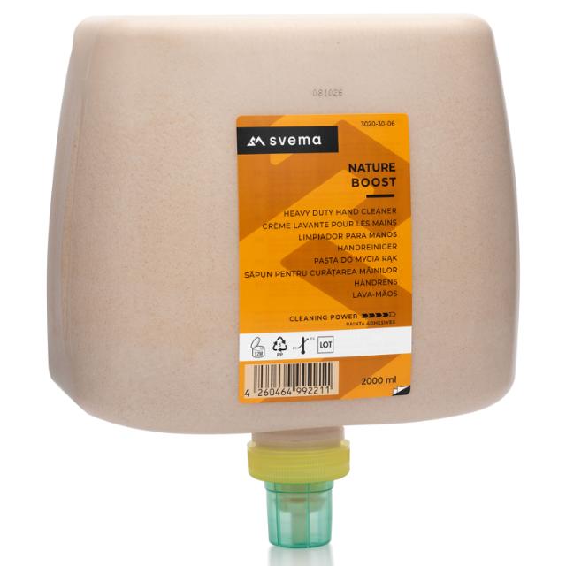Sapun abraziv pentru maini SVEMA NATURE BOOST, rezerva de 2000 ml rezerva pentru dozator manual EVEREST
