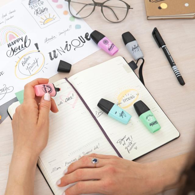 Textmarker Stabilo Boss mini Pastellove, 5 culori