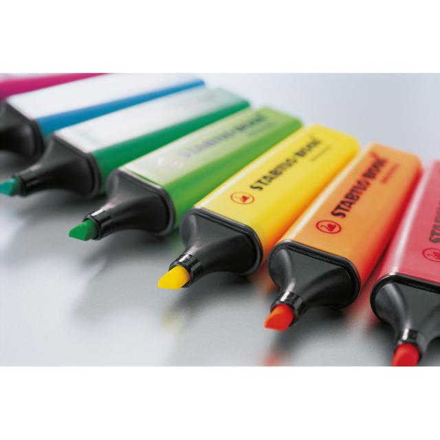 Set textmarker Stabilo Boss original, 23 culori cu suport de birou