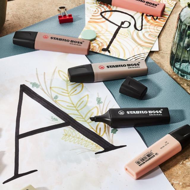 Textmarker Stabilo Boss Original Nature 4 culori/um