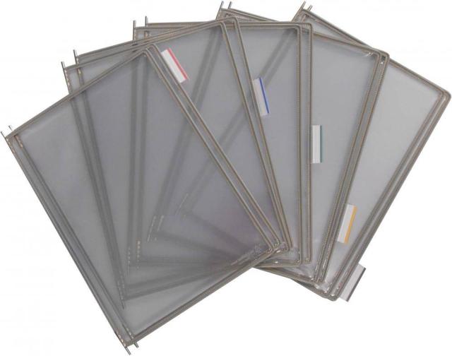 Display Tarifold, A4, 10 bucati/set, gri