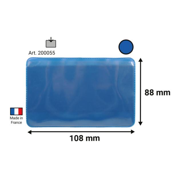 Buzunar logistic magnetic Tarifold, albastru, 100x60 mm, 50 bucati/set