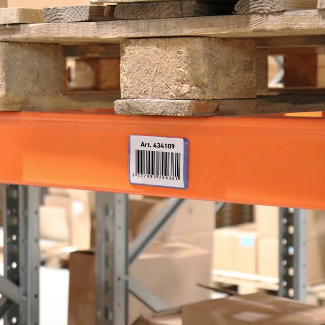 Buzunar logistic magnetic Tarifold, albastru, 100x60 mm, 50 bucati/set