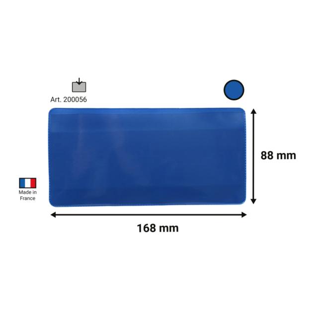 Buzunar logistic magnetic Tarifold, albastru, 160x80 mm, 50 bucati/set