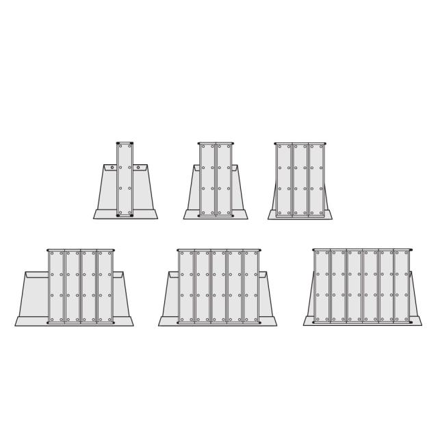 Suport Tarifold de birou, A4, pentru 20 display-uri, gri