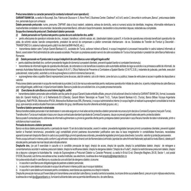 Formulare de schimb valutar A5 100 bucati/set