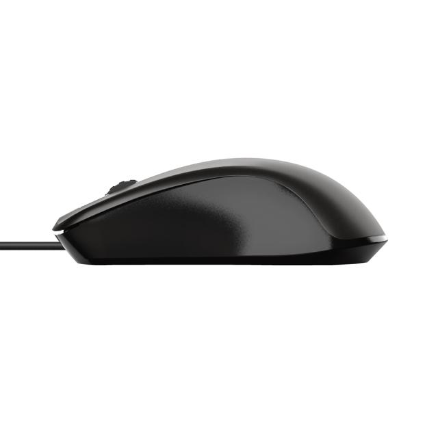 Mouse optic usb Trust Carve negru, office, rezistent, ergonomic