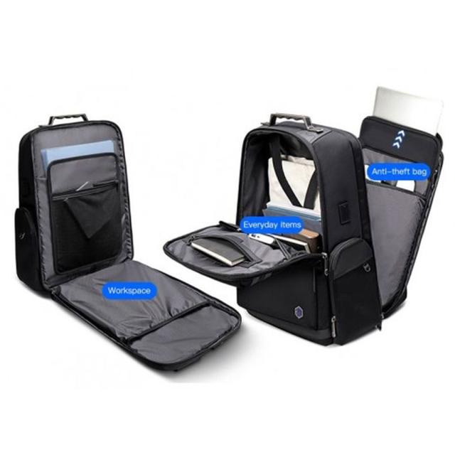 Rucsac laptop si calatorie Artic Hunter, 18L, 15, negru