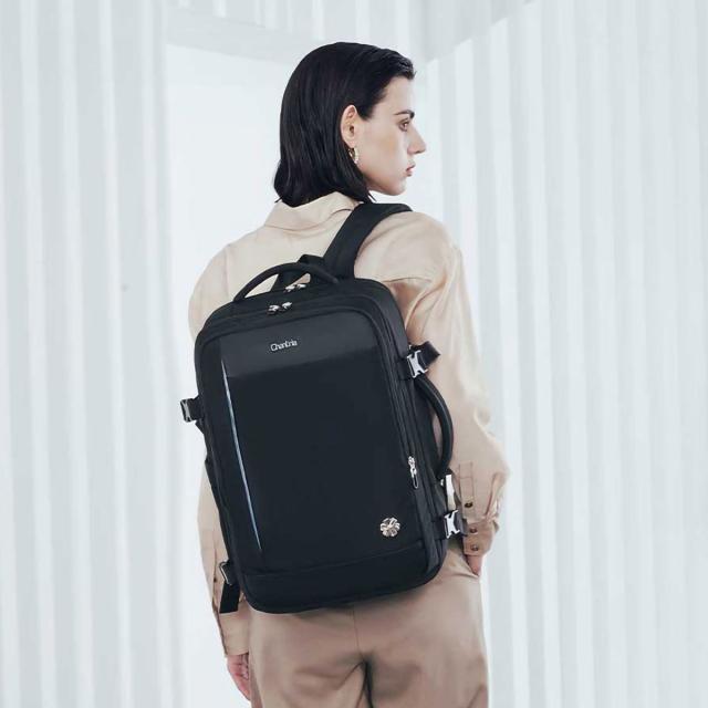 Rucsac business Chantria, 30L, negru, 44x29x23 cm