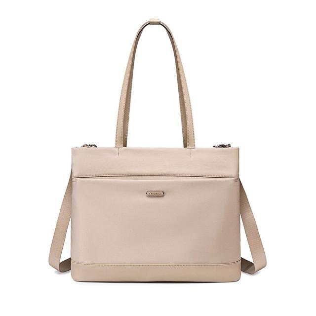 Geanta business dama Chantra, 12L, bej, 41x9x32 cm