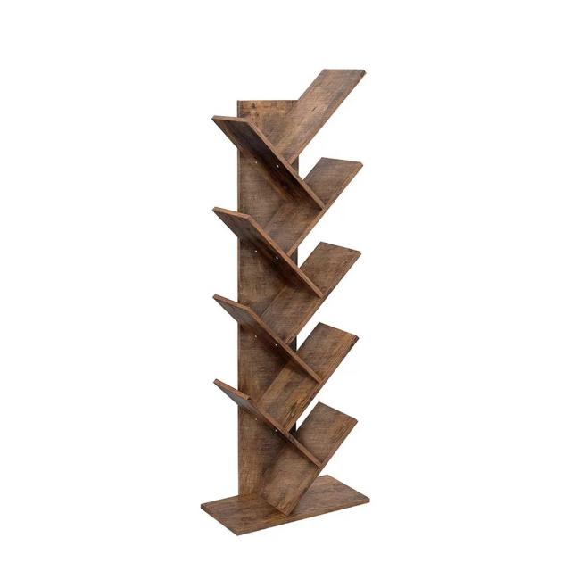 Biblioteca verticala UnicSpot, maro, 50x25x141.5 cm