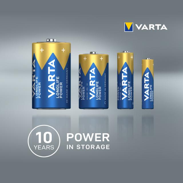 Baterii Varta Longlife Power, AAA, LR3, 24 bucati/set