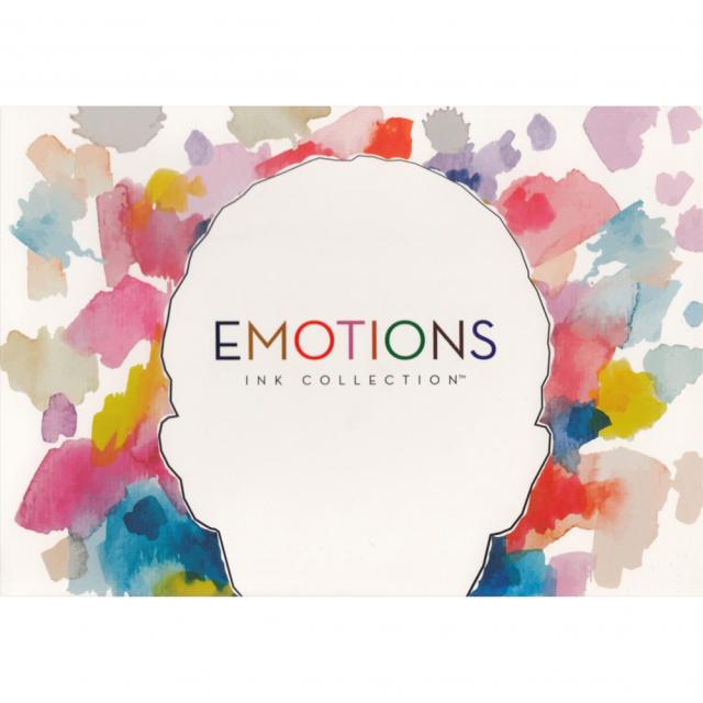Set cerneala, Monteverde, Emotions Collection, 10 culori asortate, flacoane de 30 ml, editie cadou