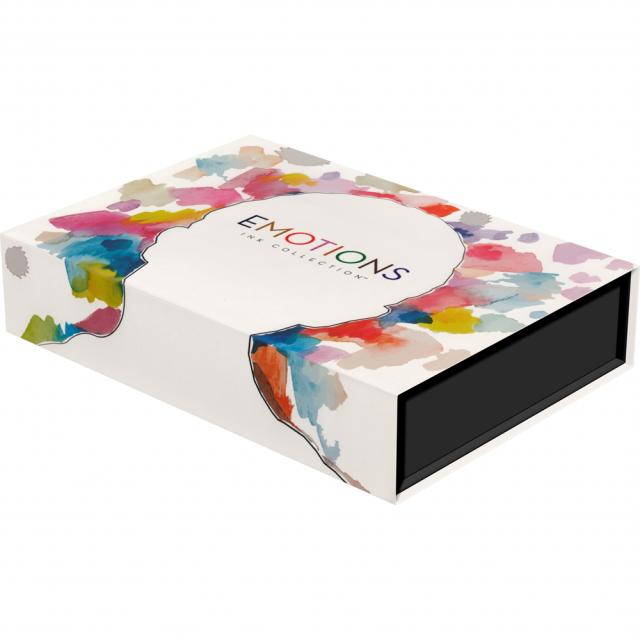 Set cerneala, Monteverde, Emotions Collection, 10 culori asortate, flacoane de 30 ml, editie cadou