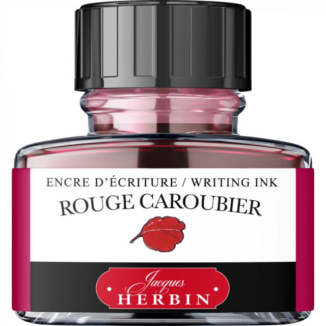 Cerneala stilou, Herbin, Rouge Caroubier, 30 ml, calitate superioara, culoare intensa