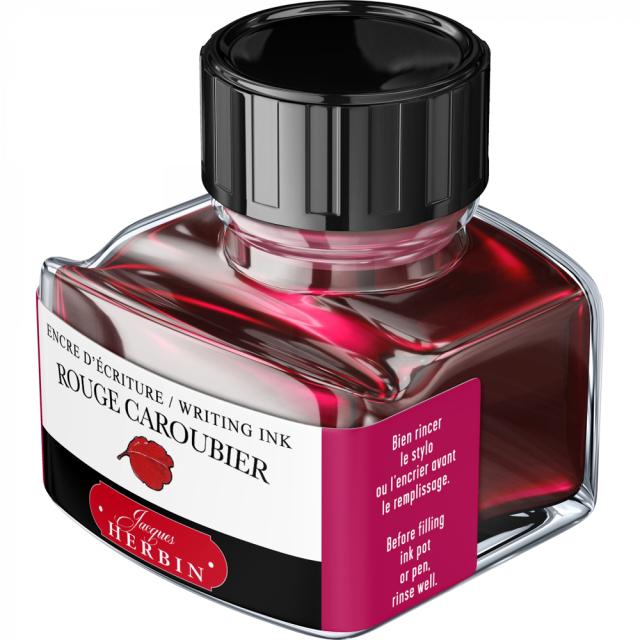 Cerneala stilou, Herbin, Rouge Caroubier, 30 ml, calitate superioara, culoare intensa