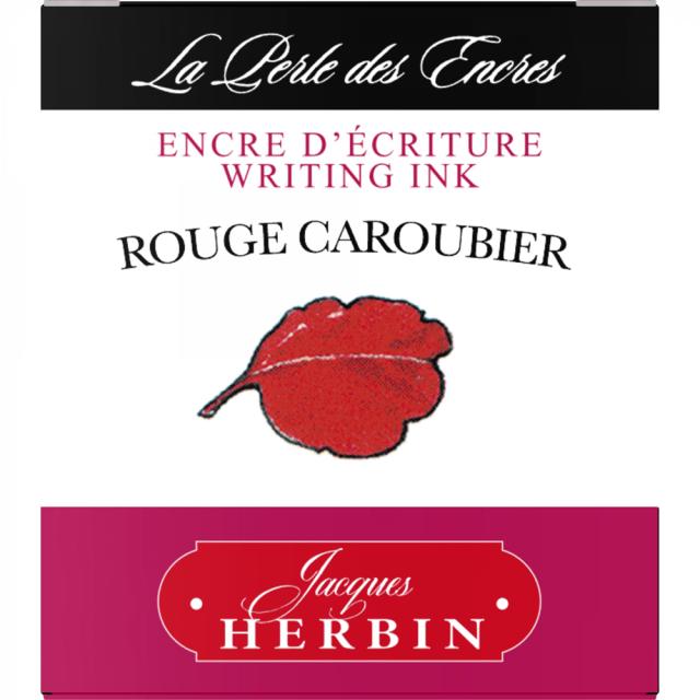 Cerneala stilou, Herbin, Rouge Caroubier, 30 ml, calitate superioara, culoare intensa