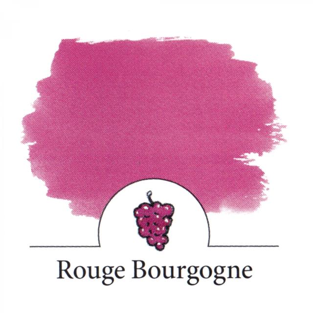 Calimara cerneala stilou, Herbin, Jacques Herbin Writing The Pearl of Inks Rouge Bourgogne, 30 ml, rosu inchis