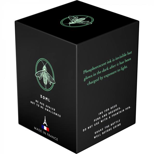 Calimara cerneala, Herbin, 30 ml Jacques Herbin Fine Arts Pigmented Phosphorescente, fosforescenta, vizibila in intuneric, pentru stilou sau toc