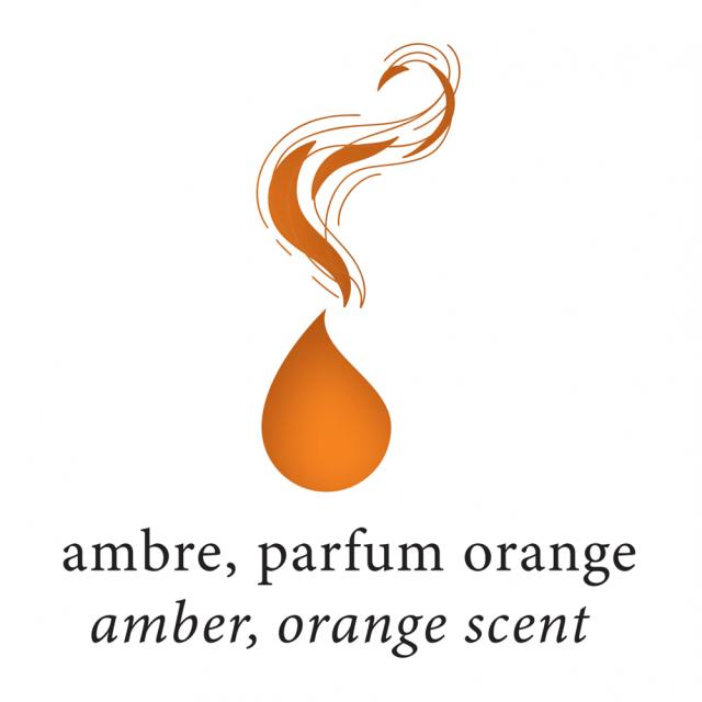 Calimara cerneala parfumata, Herbin, Jacques Herbin Writing Scented Amber, parfum portocale, capacitate 10 ml, culoare caramizie
