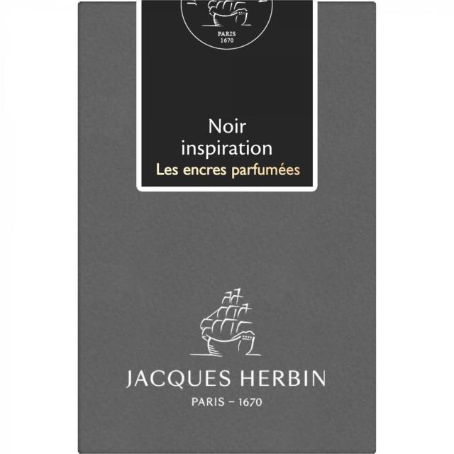 Calimara cerneala parfumata, Herbin, Jacques Herbin Prestige Scented Noir Inspiration, 50 ml, negru, eleganta.
