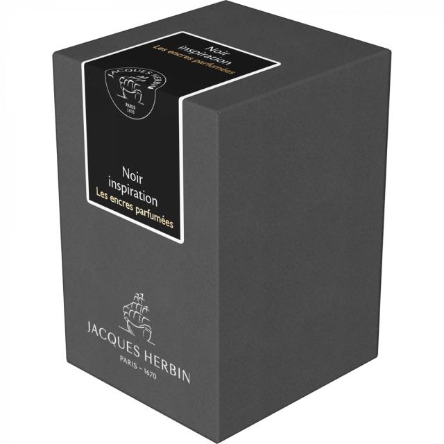 Calimara cerneala parfumata, Herbin, Jacques Herbin Prestige Scented Noir Inspiration, 50 ml, negru, eleganta.
