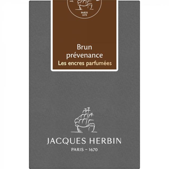 Cerneala parfumata, Herbin, 50 ml Jacques Herbin Prestige Scented Brun Prevenance, aroma unica, culoare maro, calitate premium