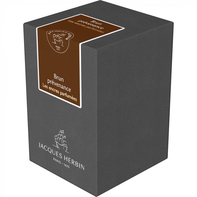 Cerneala parfumata, Herbin, 50 ml Jacques Herbin Prestige Scented Brun Prevenance, aroma unica, culoare maro, calitate premium