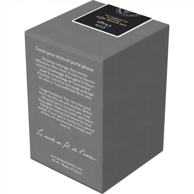 Calimara cerneala, Herbin, Prestige 1670 Gris Orange, 50 ml, nuanta eleganta, calitate superioara