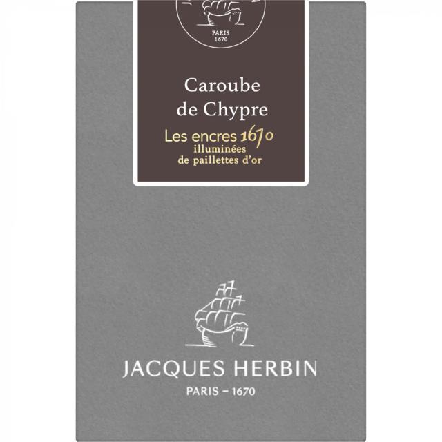 Cerneala, Herbin, Jacques Herbin Prestige 1670 Caroube de Chypre, 50 ml, caramiziu, editie speciala