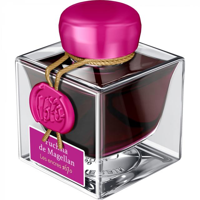 Calimara cerneala, Herbin, Prestige 1670 Fuchsia de Magellan, 50 ml, nuanta fucsia, editie speciala.