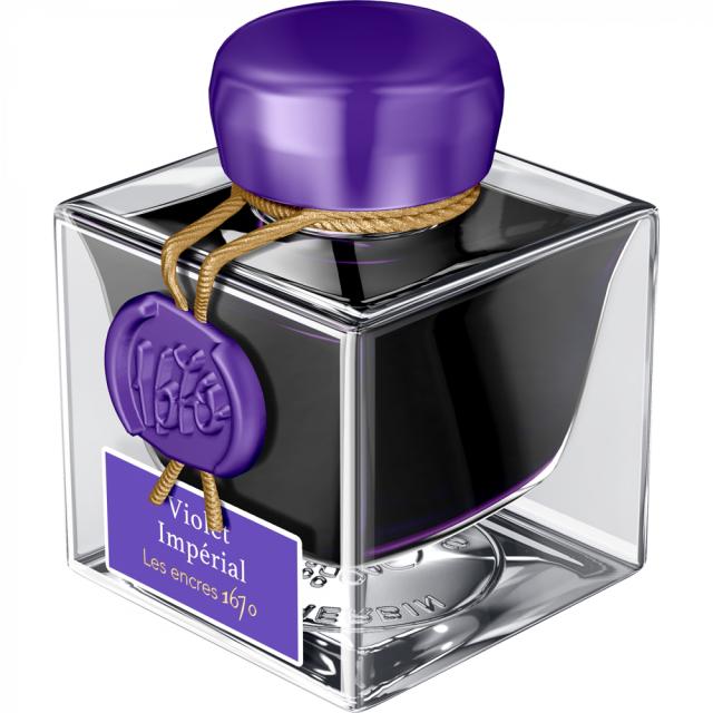 Cerneala, Herbin, Prestige 1670 Violet Imperial, calimara 50 ml, nuanta violet, editie speciala