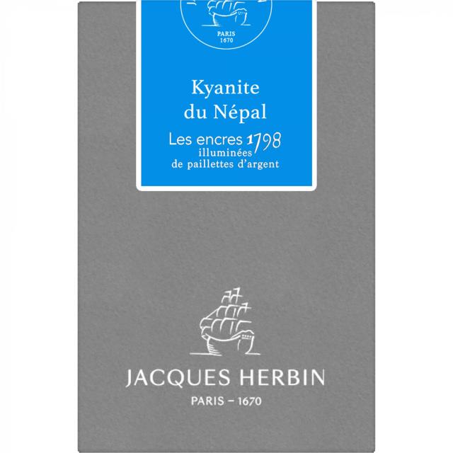 Cerneala, Herbin, Jacques Herbin Prestige 1798 Kyanite du Nepal, 50 ml, turcoaz, calitate premium