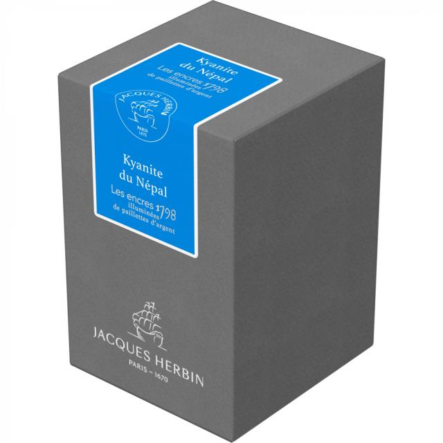 Cerneala, Herbin, Jacques Herbin Prestige 1798 Kyanite du Nepal, 50 ml, turcoaz, calitate premium