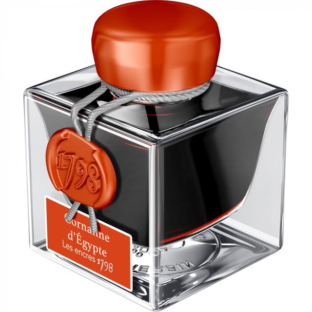Calimara cerneala, Herbin, Jacques Herbin Prestige 1798 Cornaline d'Egypte, 50 ml, nuanta chihlimbar, editie speciala