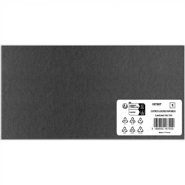 Set calimara, Herbin, 5 bucati, 10 ml, cerneala parfumata, Jacques Herbin Writing Scented