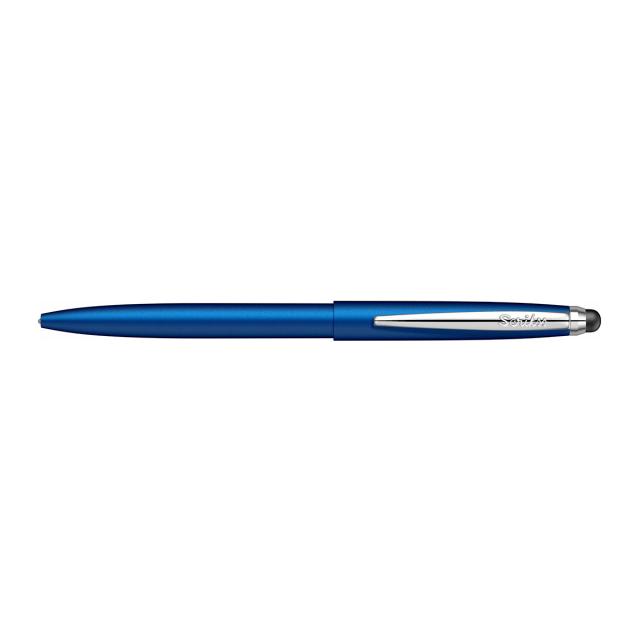 Pix cu mecanism Scrikss Stylus Matt Blue, albastru touch vf M scriere albastru