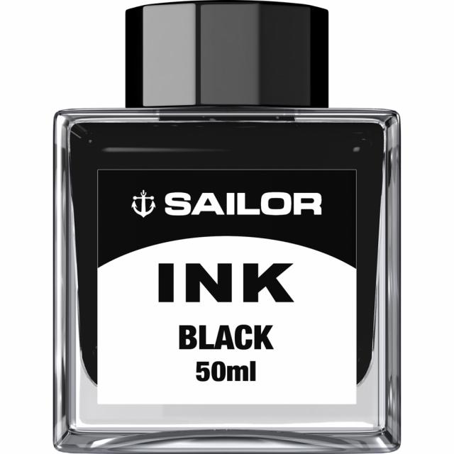 Calimara cerneala, Sailor, Basic Black, 50 ml, cerneala neagra, usor de utilizat