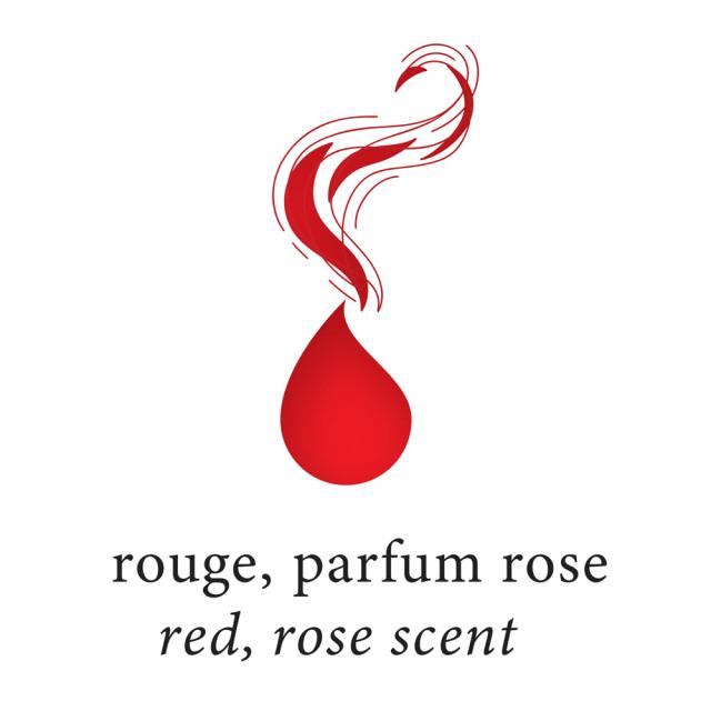 Cerneala parfumata, Herbin, Jacques Herbin Writing Scented Red, aroma de trandafiri, capacitate 30 ml, culoare rosie