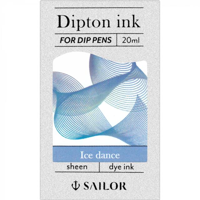 Calimara cerneala, Sailor, Diptone Shimmer Ice Dance, 20 ml, sidefata, nuanta Ice Dance