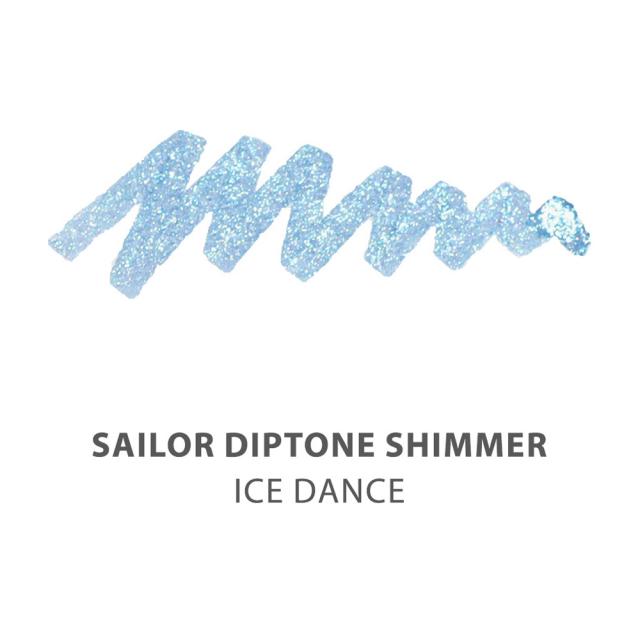 Calimara cerneala, Sailor, Diptone Shimmer Ice Dance, 20 ml, sidefata, nuanta Ice Dance