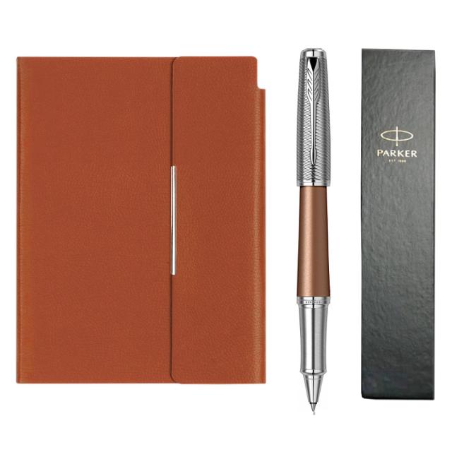 Set roller Parker Urban Premium Royal Orange, mini mapa tip plic asortata